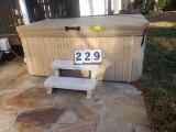 Sundance Hot tub with steps and Retractable cover