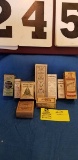 Group of Antique Collectible Vintage Medicine Bottles and packaging (great for display)