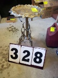 Heavy Brass Table w/3 claw feet, 23