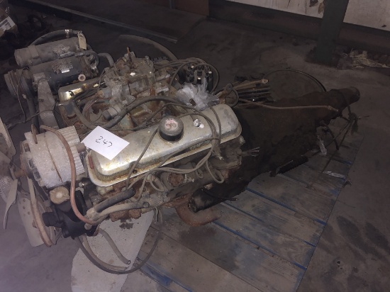 Pallet of engine and transmission