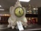 Ornate Ceramic Electric Living Room Clock, Has Landshire Movement; 17