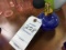 Handblown Blue Glass Perfume Atomizer; 4.5