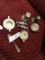 Lot of All Signed Sterling Candlesticks, Spoon, Salt and Pepper, Cream and Sugar, Etc