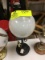 Vintage Metal Golfing Lamp with Glass Shade, 17