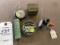 Lot of Vintage Metal and Glass Medicine Tins, Medicine Bottles, Collectible Advertising Tins