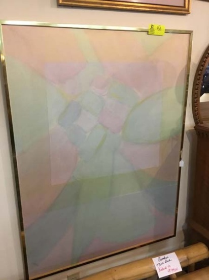 Large Original Abstract Pastel Colors "Mother with Child" Artwork