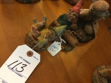 Clark Gnome Figurine Lot of 3 includes 