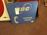 2 Sided Metal SBC Phone Booth Sign