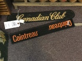 Vintage Canadian Club and Cointreau Bar Mats