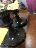 Vintage Metal Candlesticks Set