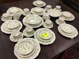 Signed Ironstone Petite Flora Pattern China Dinner Ware