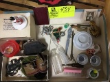 Lot of Vintage Dollhouse Miniatures, Doll Clothing, Bisque Black Baby, Etc