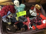 Lot of Handmade Dolls, Vintage Gypsy Doll, Red Head Strawberry Dolls, and Raggedy Ann Etc