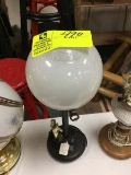 Vintage Metal Golfing Lamp with Glass Shade, 17