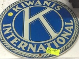 Vintage Large Round Kiwanis International Sign