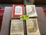 Lot of Vintage Rural NC Church Cookbooks, 4 pieces