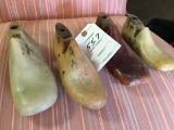 4 Piece Antique Children's Shoe Moulds