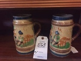 2 Piece Pottery Stein Lot