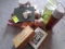 Miscellaneous Lot including old Dolls, Pitcher, Thermos, Vintage Cigar Boxes