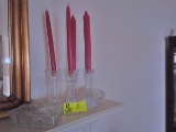 2 Pair of Glass Candlesticks 7