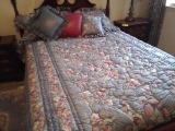 Handmade Comforter Set with Matching Pillow Shams, Bed skirt, and Accent Pillow