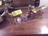 Brass Sleigh pulled by Reindeer, 23