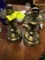 Pair of Tall Brass Candlesticks