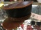 1960s/70s Vintage Authentic Handmade, Hand sewn Men's Leather Biker Black Panther Hat/Cap