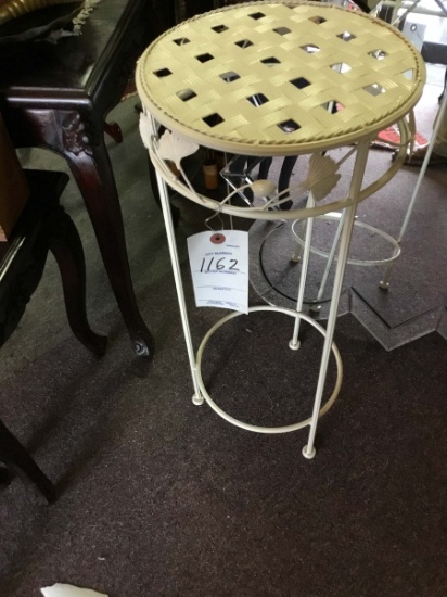 White Metal Plant Stand; 26" tall