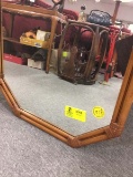 Large Rattan Mirror, 41