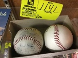 2 Piece Lot of Collectible Signed Red Sox Major League Game Balls includes Sparky Lyle and Team