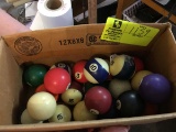 Lot of Vintage Billiard Balls