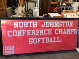 North Johnston Softball Conference Champions' Banner, Framed; 42