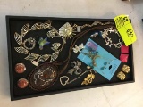 Women's Jewelry including Rhinestones, Pins, Necklaces, and Bracelets