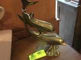 Brass Dolphin Art Metal Work