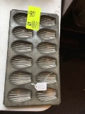 Antique Tin Shell Mould Tray