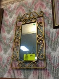 Wrought Iron Metal Decorator Mirror