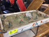 Vintage Metal Table Top Hockey Game