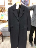 Woman's Floor Length Wool Coat, Navy, Size 14/16, by Jos. A Banks Clothiers