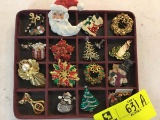 Lot of Christmas Brooches