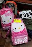 Assortment of 5 Children's Backpacks (includes 2 Hello Kitty)