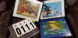 Framed Set of Disney Lithographs and Prints