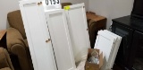 Cabinet Doors, includes Hardware, Assorted Sizes, White in Color