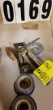 Assortment of Tape; Level, and Hand Auger