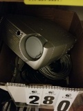 Box Lot of Wires and 1 Projector