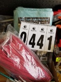 Assortment of Zip Ties and a 9x12 Drop Cloth