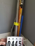 Assortment of PVC, Metal, and 2 Pole Extensions for Painting