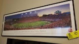 NC State Univ Carter Finley Statium Framed Print, full color, 40