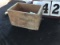 Wooden Box w/ Dove Tail Corners, Stamped United States Cartridge Co., U.S. Shot Shells