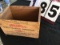 Wooden box, stamped Western Xpert World Champion Ammunition, 12 Ga. Shotgun shell